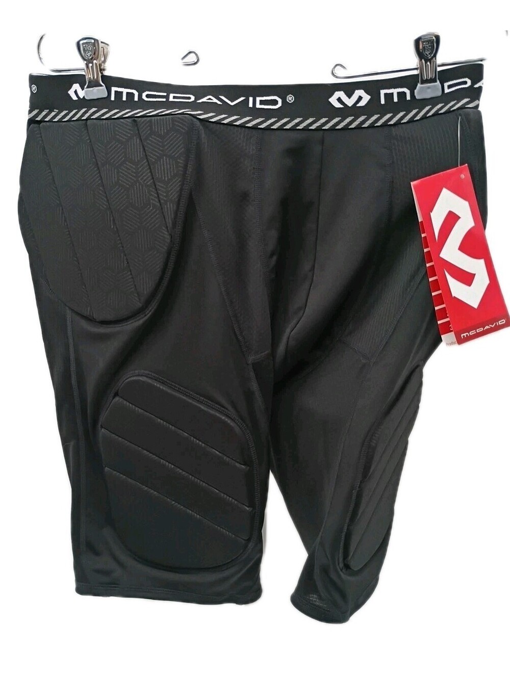 McDavid Rival 5 Pad Football Girdle Compression Shorts Black Mens XL NWT